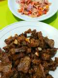 Oseng Beef Brisket Bawang Putih Sambal Matah