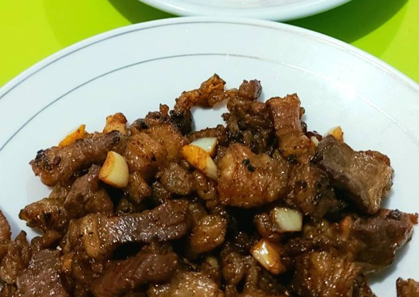Aussing Bawang Beef Breast Pudding Sample Matah