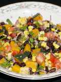 Ensalada de porotos negros vegana