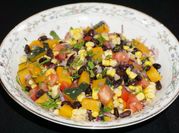 Una foto de poroto negro ensalada