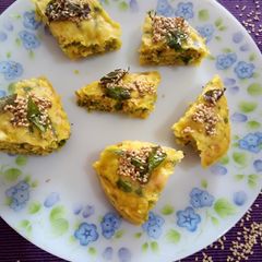 A picture of Palak Dhokla.