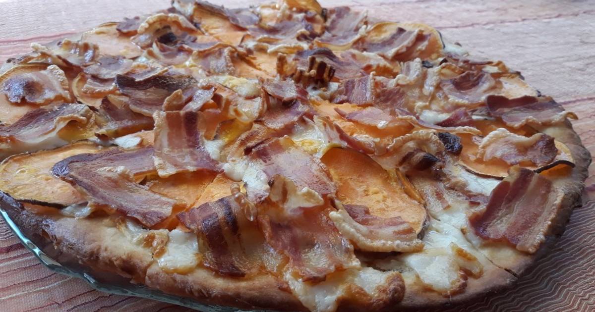 Pizza de boniato y panceta ahumada Receta de Fusa1973 Cookpad