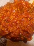 Arroz con judías verdes