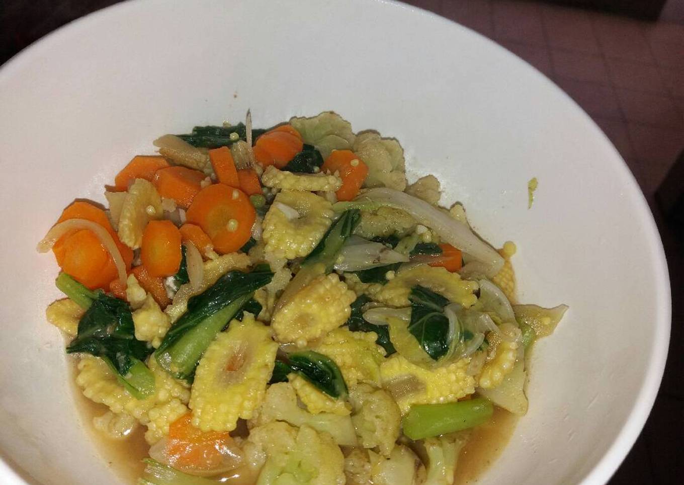Capcay simple - resep kuliner nusantara
