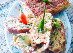 Foto resep TELUR DADAR KORNET SAPI GULUNG MOM 'K2'