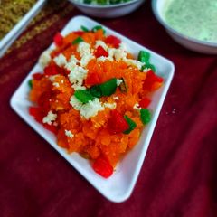 A picture of Suji ka halwa.