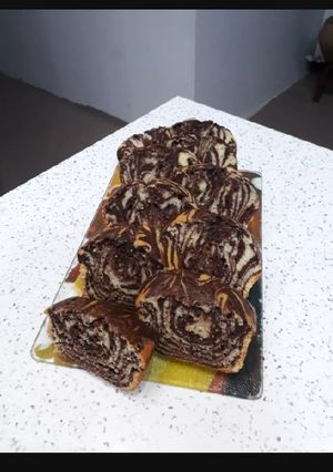 عکسی از دستور کیک زبرا