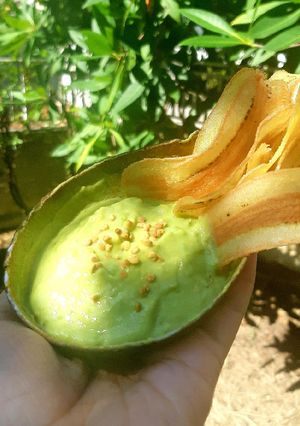 รูปของ 2 mins Avocado Yogurt Dip🍌Chips กล้วยฉาบอะโวคาโดโยเกิร์ต