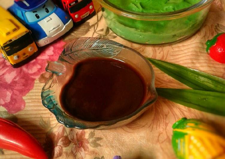  Resep Bubur sumsum susu  pandan fla coklat 