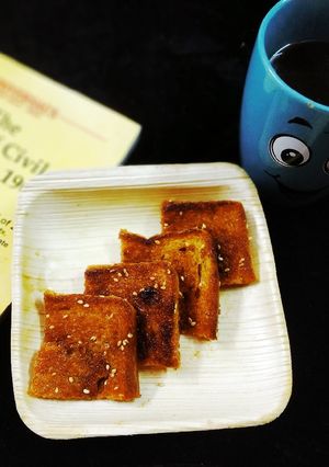 कैरेमल टोस्ट (caramel toast recipe in Hindi) रेसिपी मुख्य फोटो