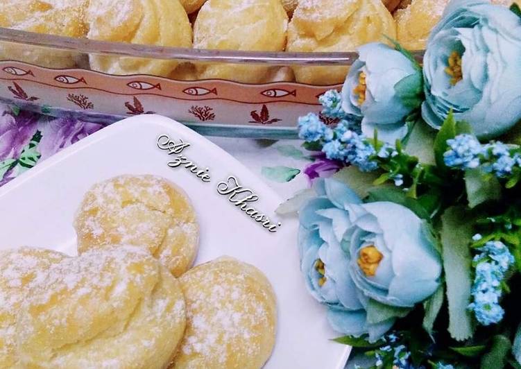 Langkah Mudah Memasak 🌷cream puff🌷 yang Lezat