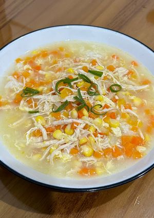 Foto resep Sup Jagung Ayam Wortel (Simple Sat Set No Ribet 🤓)