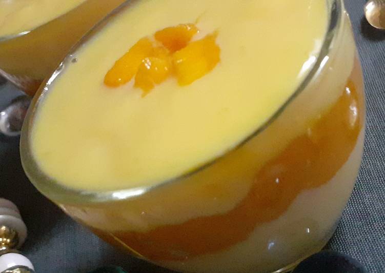 Custard& Mango Pudding