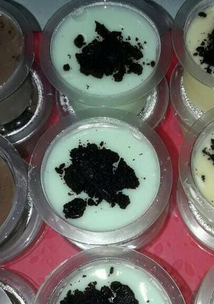 Foto resep Silky Puding/Puyo topping Oreo