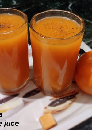 पपीता ऑरेंज जूस (papita orange juice recipe in hindi) रेसिपी मुख्य फोटो
