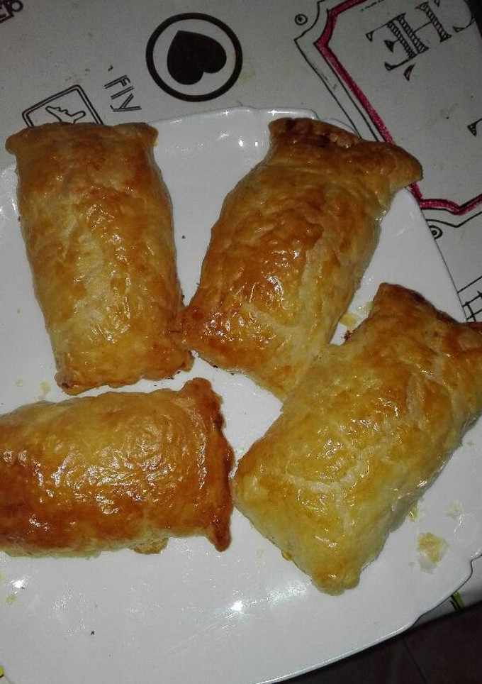 Una foto de Napolitanas de jamón york, queso y beicon 