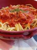 Spaghetti estilo Boloñesa