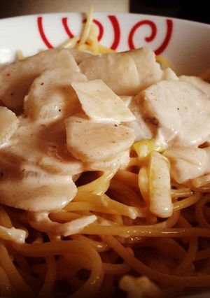 Une photo de Spaghettis aux Topinambours