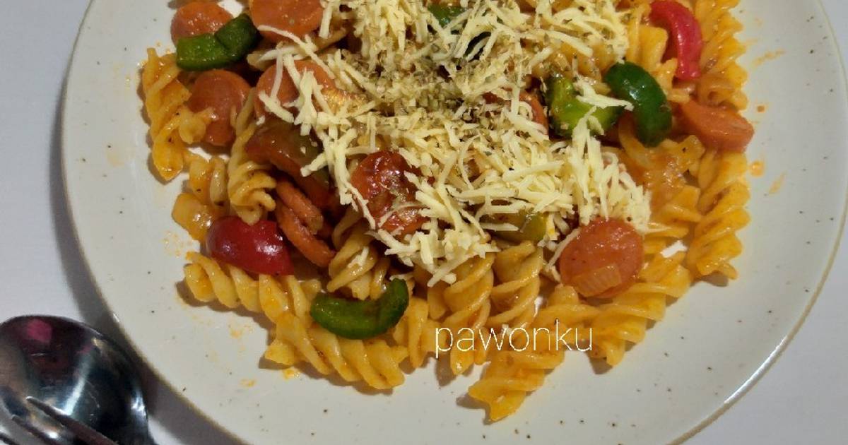 Resep 863. Fusili Bolognese oleh 🍹🍕 pawonku 🍜🍚 Cookpad