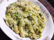 Una foto de risotto con arroz integral