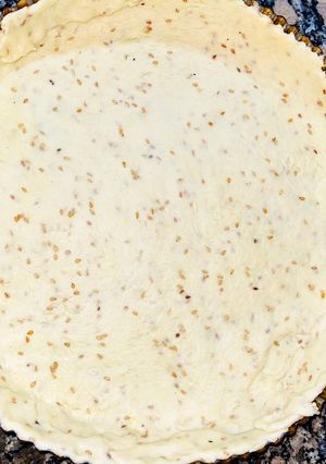 Una foto de Masa de tarta con semillas