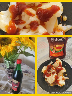 Una foto de Coliflor de aperitivo a la brava y frutas y verduras de huerta Murciana