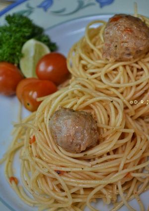 Foto resep Spicy Spaghetti Oglio Olio (Spaghetti Sambel Dadak😁)