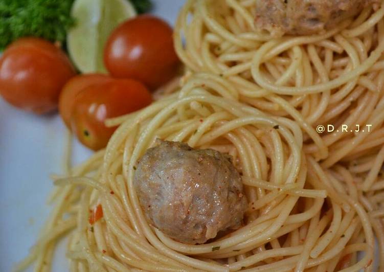 Resep Spicy Spaghetti Oglio Olio (Spaghetti Sambel Dadak😁), Sempurna