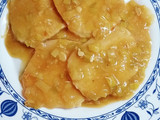 Filetes de lomo en salsa de puerros