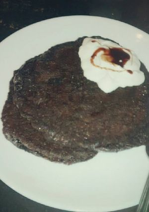 A picture of Coco cocoa pancakes.