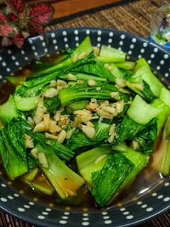 Foto resep Pokchoy Sauteed with Garlic and Oyster Sauce