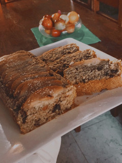 Una foto de Budín integral de pera