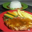 Steak Ayam Tempe Saus Teriyaki + Kentang Ala KFC
