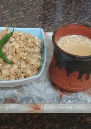 A picture of Sabudana khichdi.