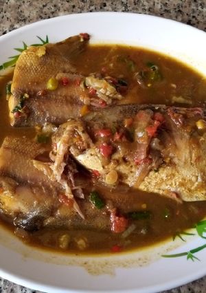 A picture of Fish pepper soup.