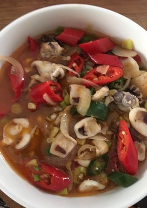 Foto resep Cumi sotong pedas manis