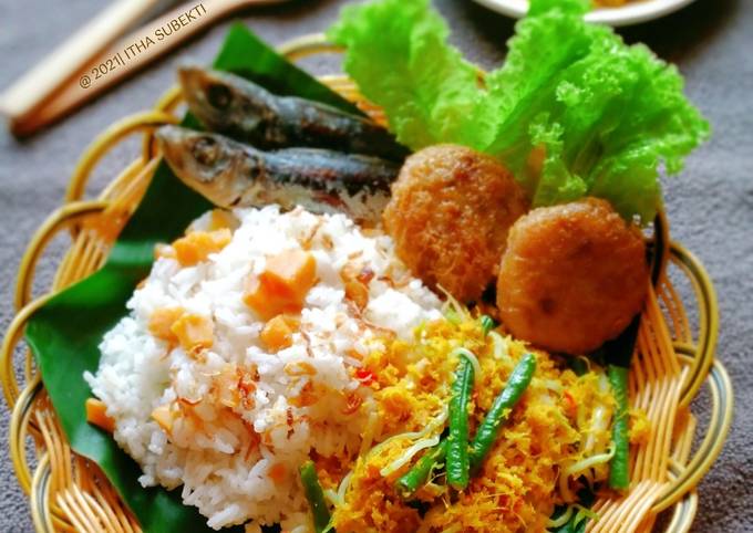 Wajib coba! Resep gampang memasak Nasi Sela &amp; Urap Bumbu Genep khas Bali  sempurna