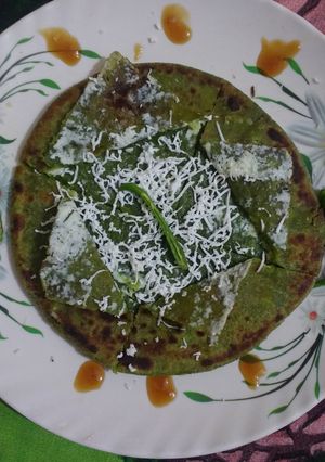 पालक पनीर पराठा रेसिपी मुख्य फोटो