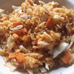 A picture of Jollof rice.
