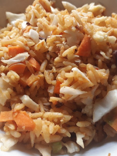 A picture of Jollof rice.