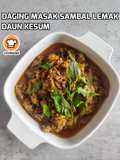Daging Masak Sambal Lemak Daun Kesum