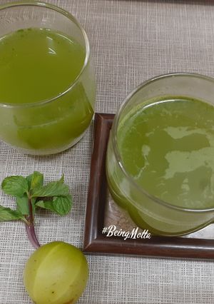 A picture of Awla-Mint Juice.