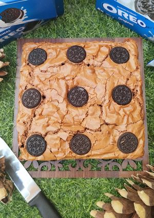 A picture of Oreo & Chocolate Brownie 🍫🍫🍫.