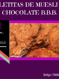 Una foto de Galletitas de muesli con chocolate