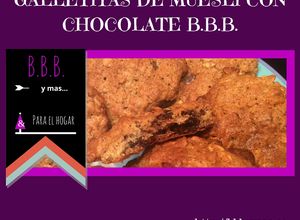 Una foto de Galletitas de muesli con chocolate