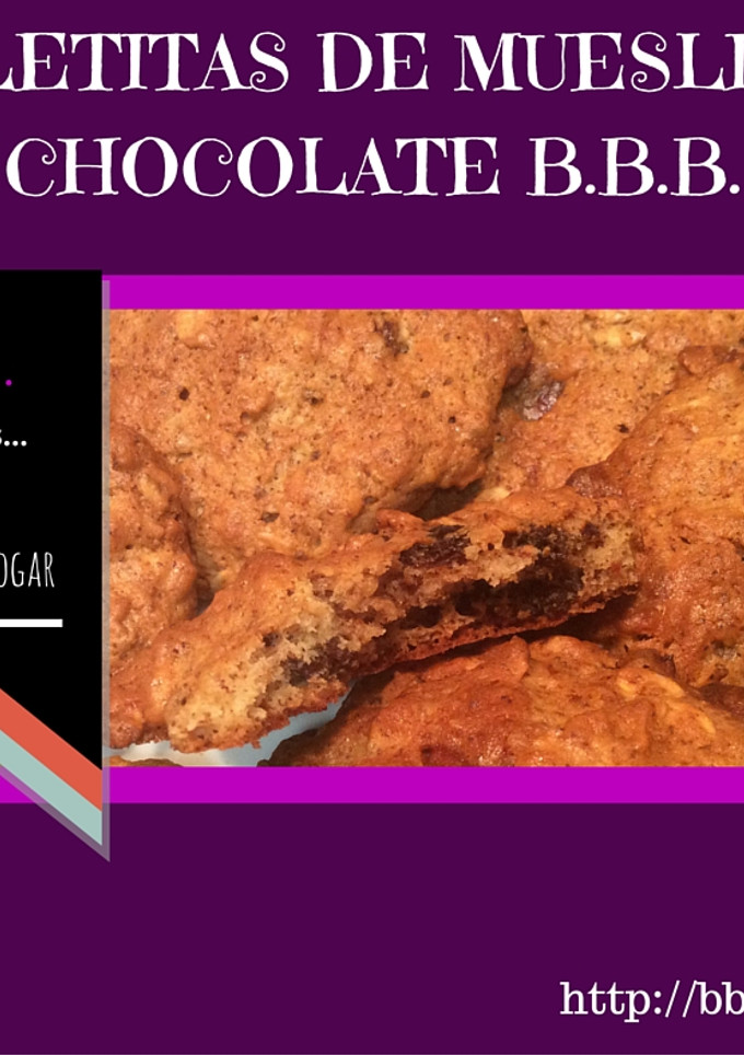 Una foto de Galletitas de muesli con chocolate