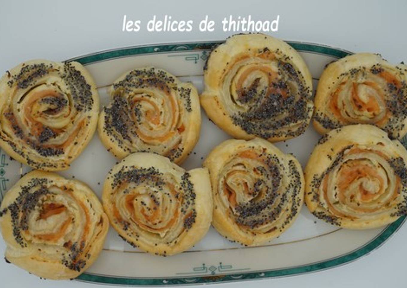 Feuilletés saumon et pavot