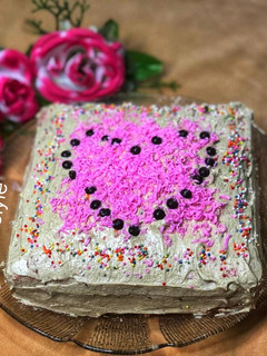 Foto resep 53. Pink Cake with Milo Buttercream