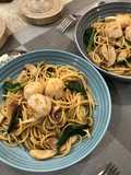 Scallop and Fresh Vegetable Pasta
