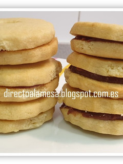Una foto de Galletas de mantequilla rellenas (sin huevo)